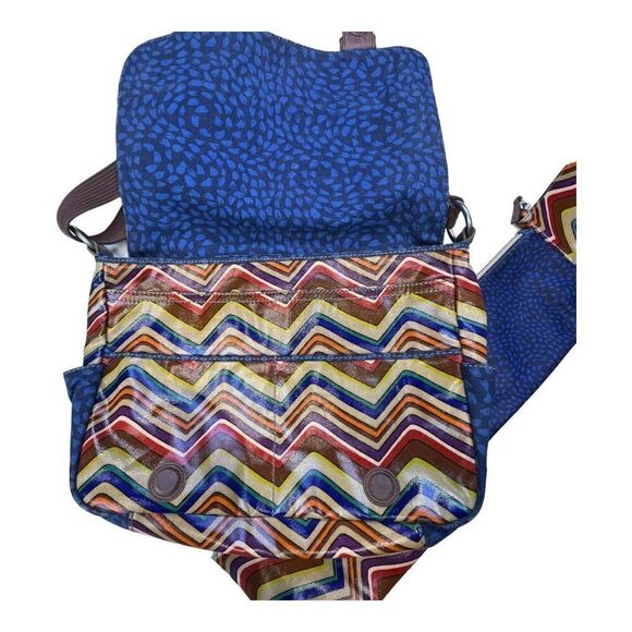 Fossil Key-Per Briefcase Coated Canvas Multi Messenger Bag with Wallets Set of 4 - Picture 6 of 13